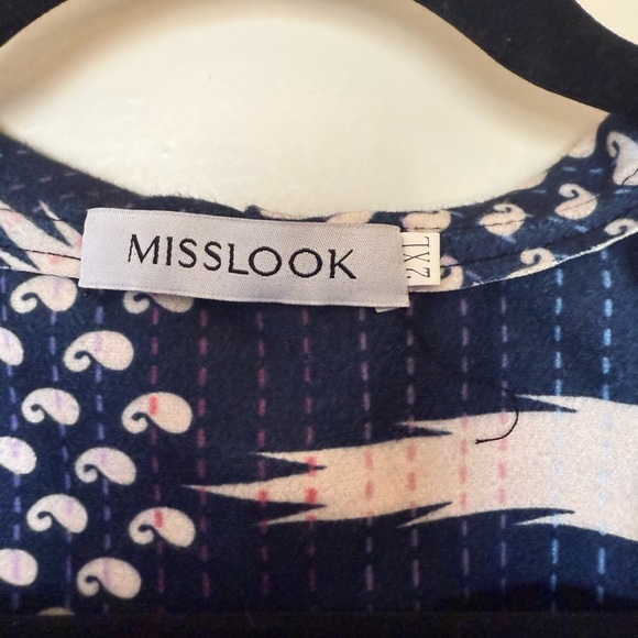 NWOT MISSLOOK Cotton Polyester Sleeveless Multicolor  Vest in Size 2XL - Picture 8 of 12